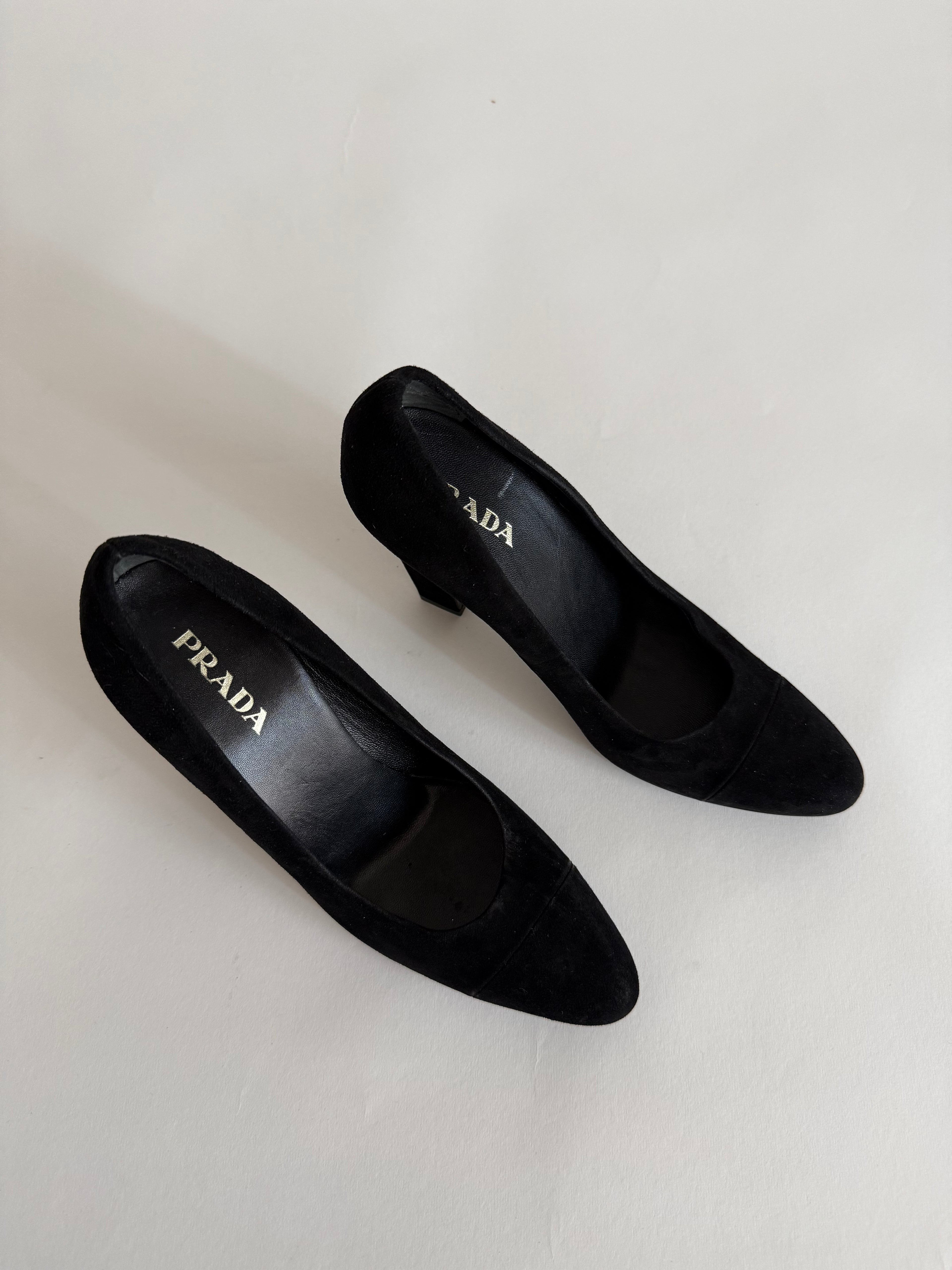 Prada black heels