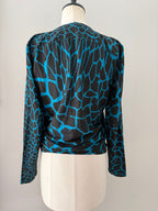 Roberto Cavalli FW 2000 long-sleeved knit t-shirt giraffe