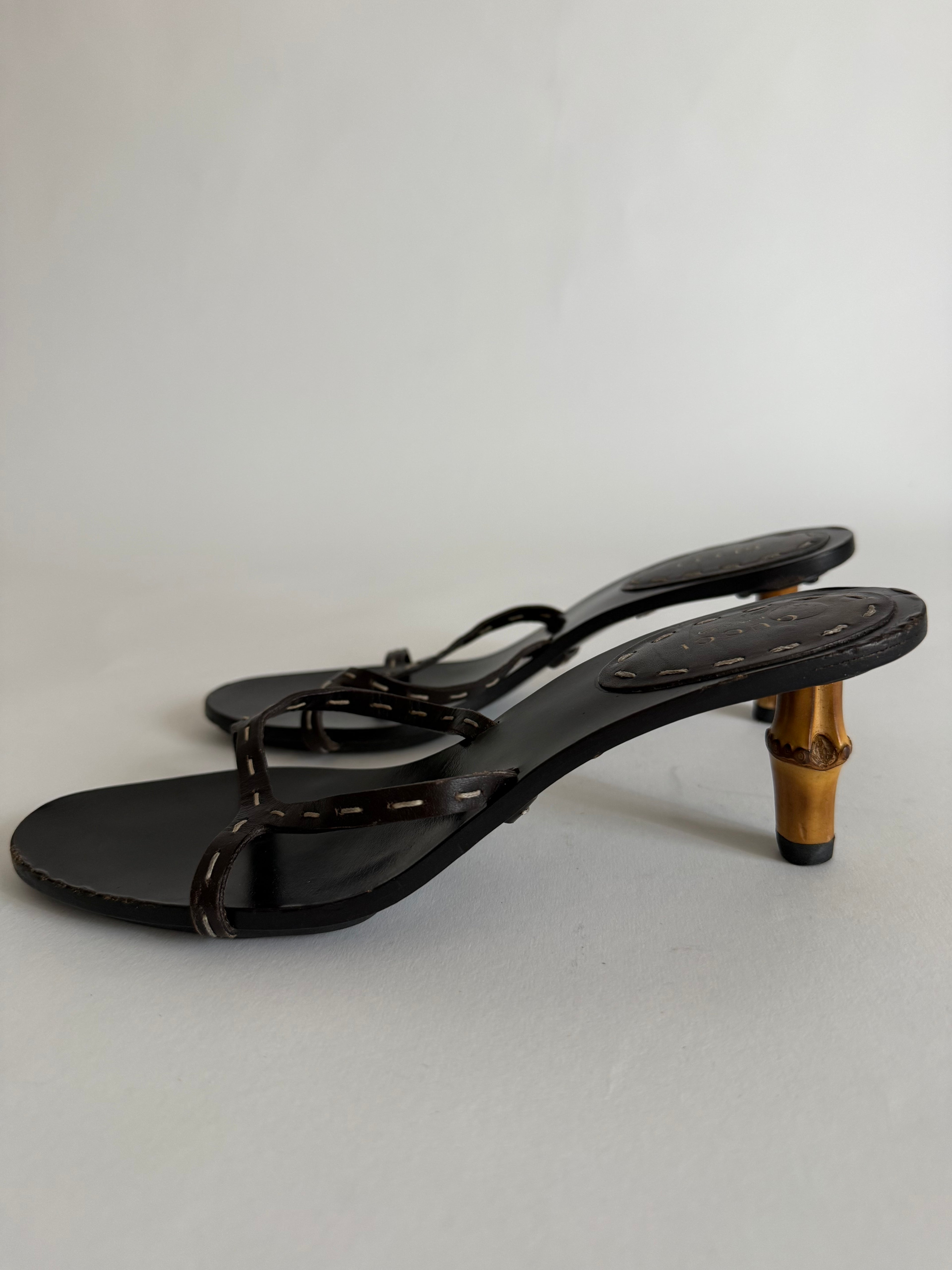 Gucci P/E 2002 by Tom Ford bamboo sandals