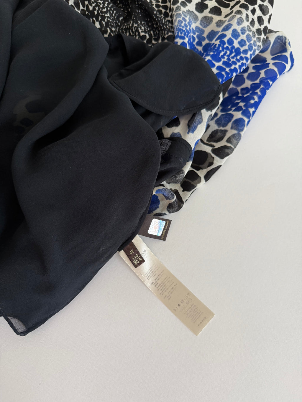 Roberto Cavalli 2000s silk mini skirt multicolor