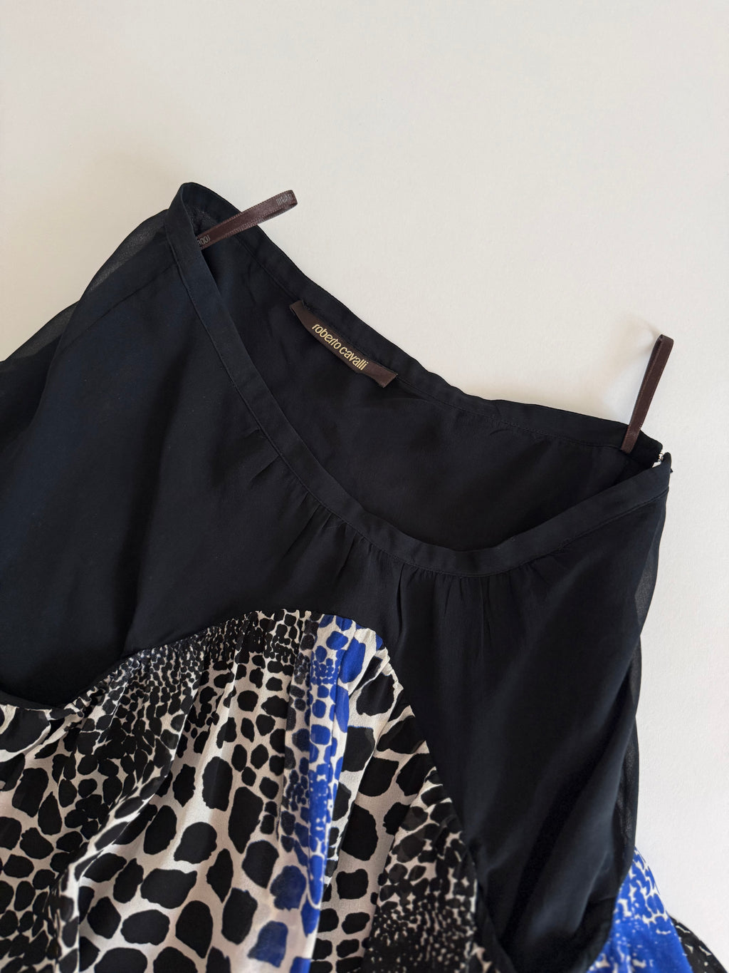 Roberto Cavalli 2000s silk mini skirt multicolor