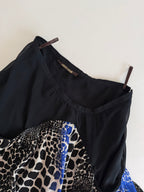 Roberto Cavalli 2000s silk mini skirt multicolor