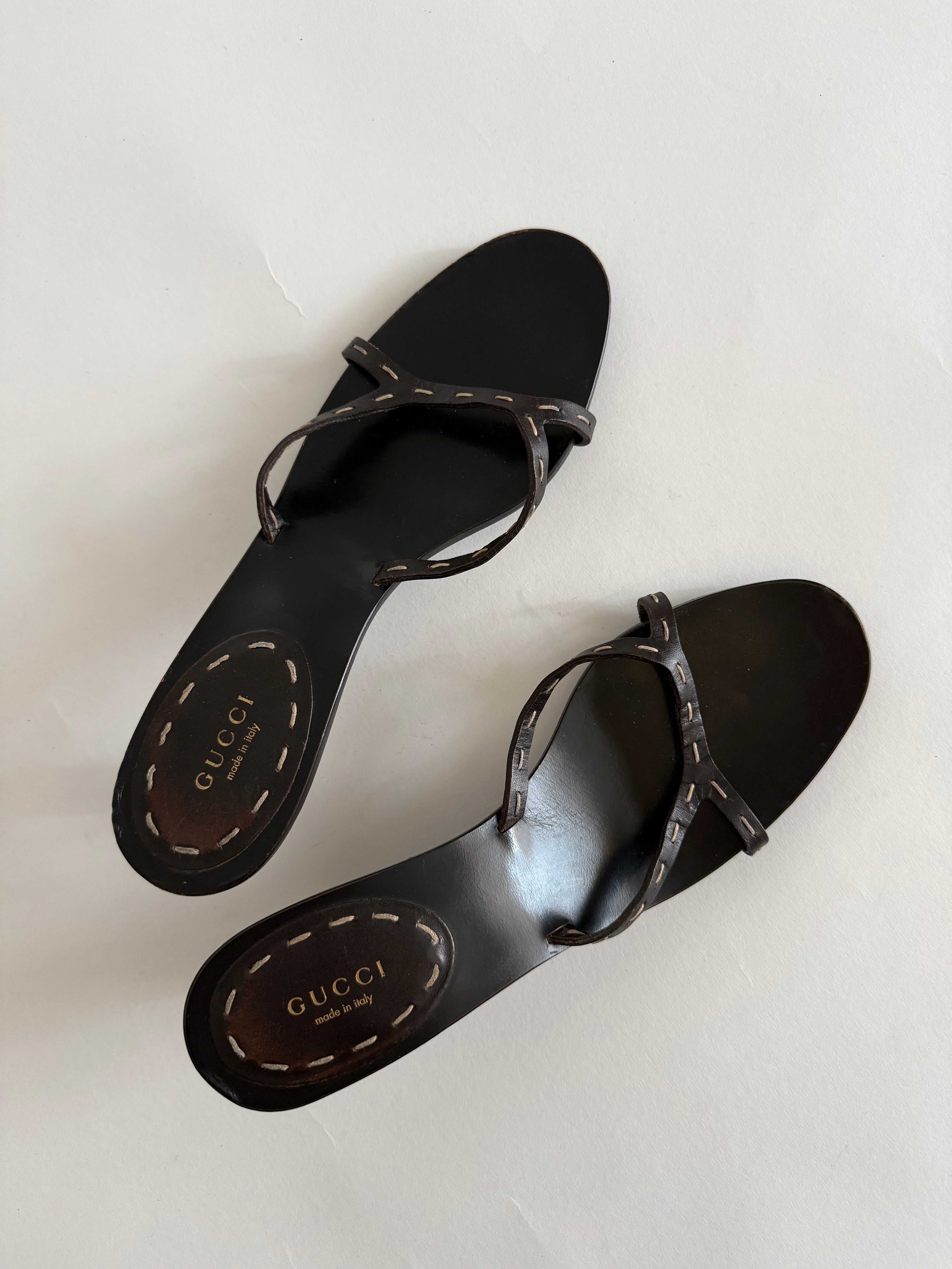 Gucci P/E 2002 by Tom Ford bamboo sandals