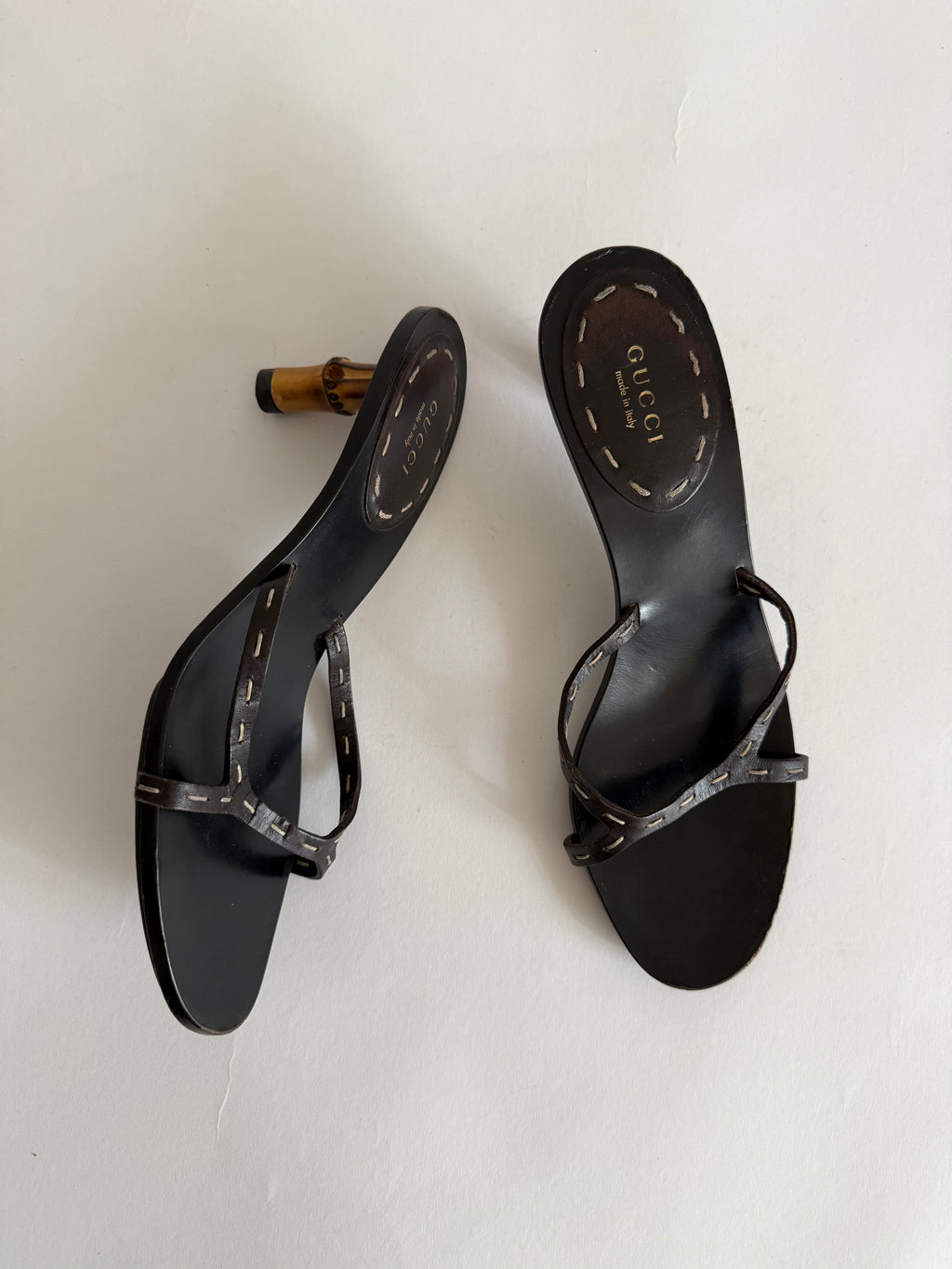 Gucci P/E 2002 by Tom Ford bamboo sandals