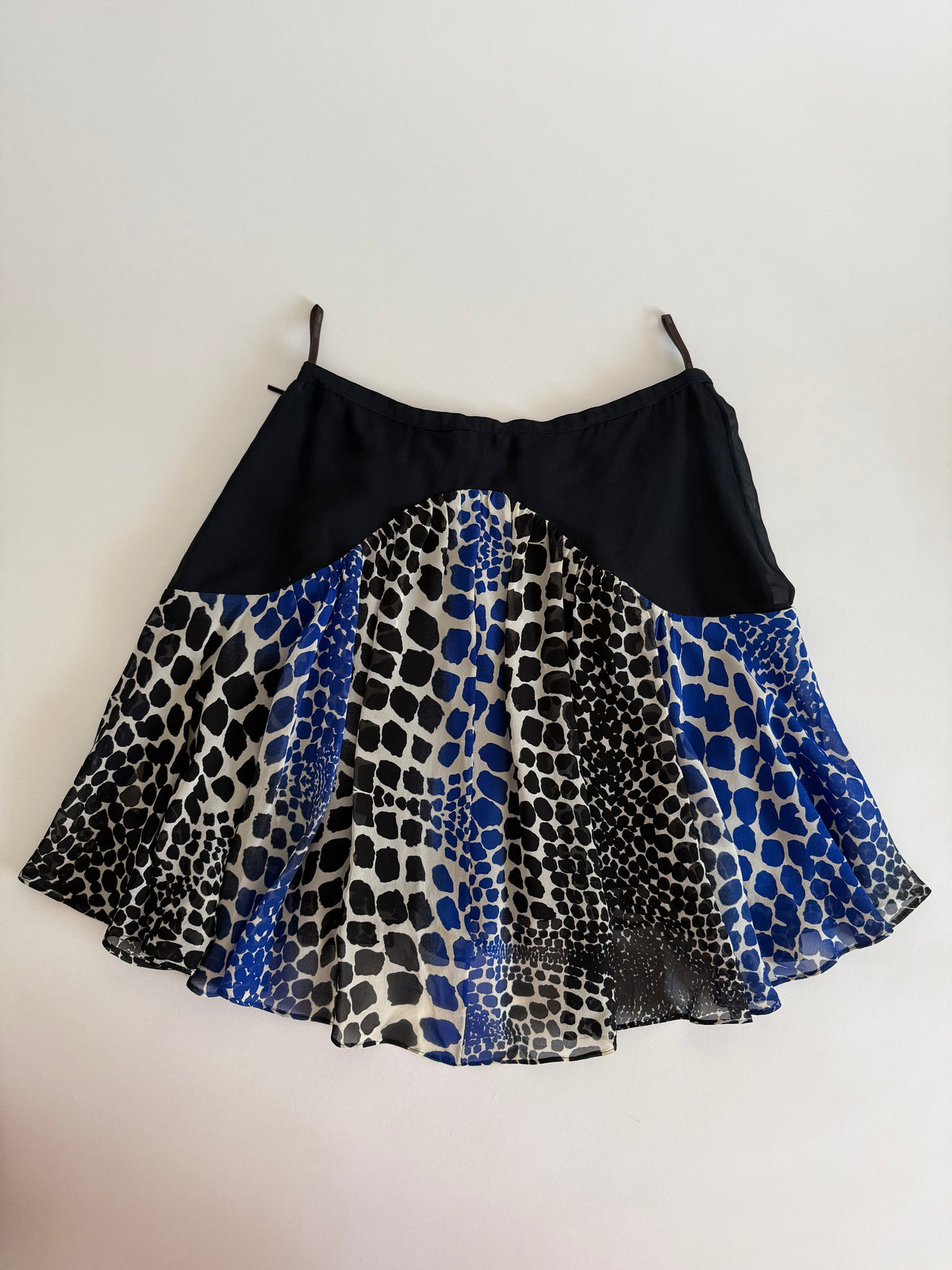 Roberto Cavalli 2000s silk mini skirt multicolor