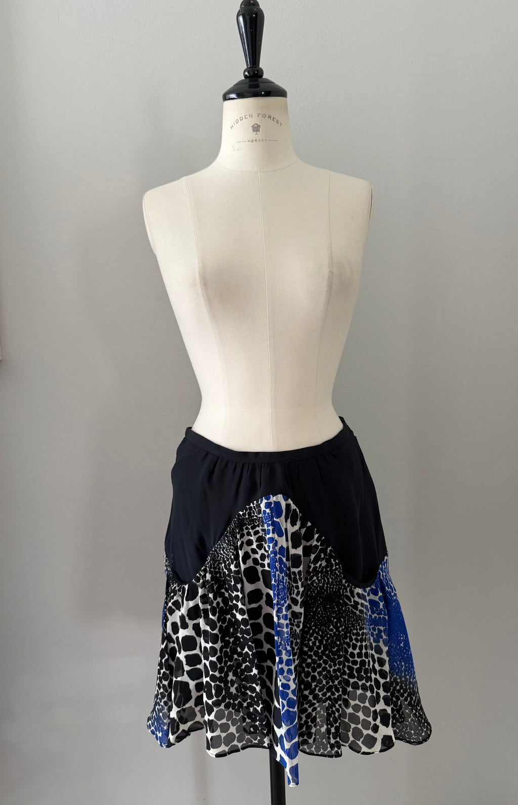 Roberto Cavalli 2000s silk mini skirt multicolor