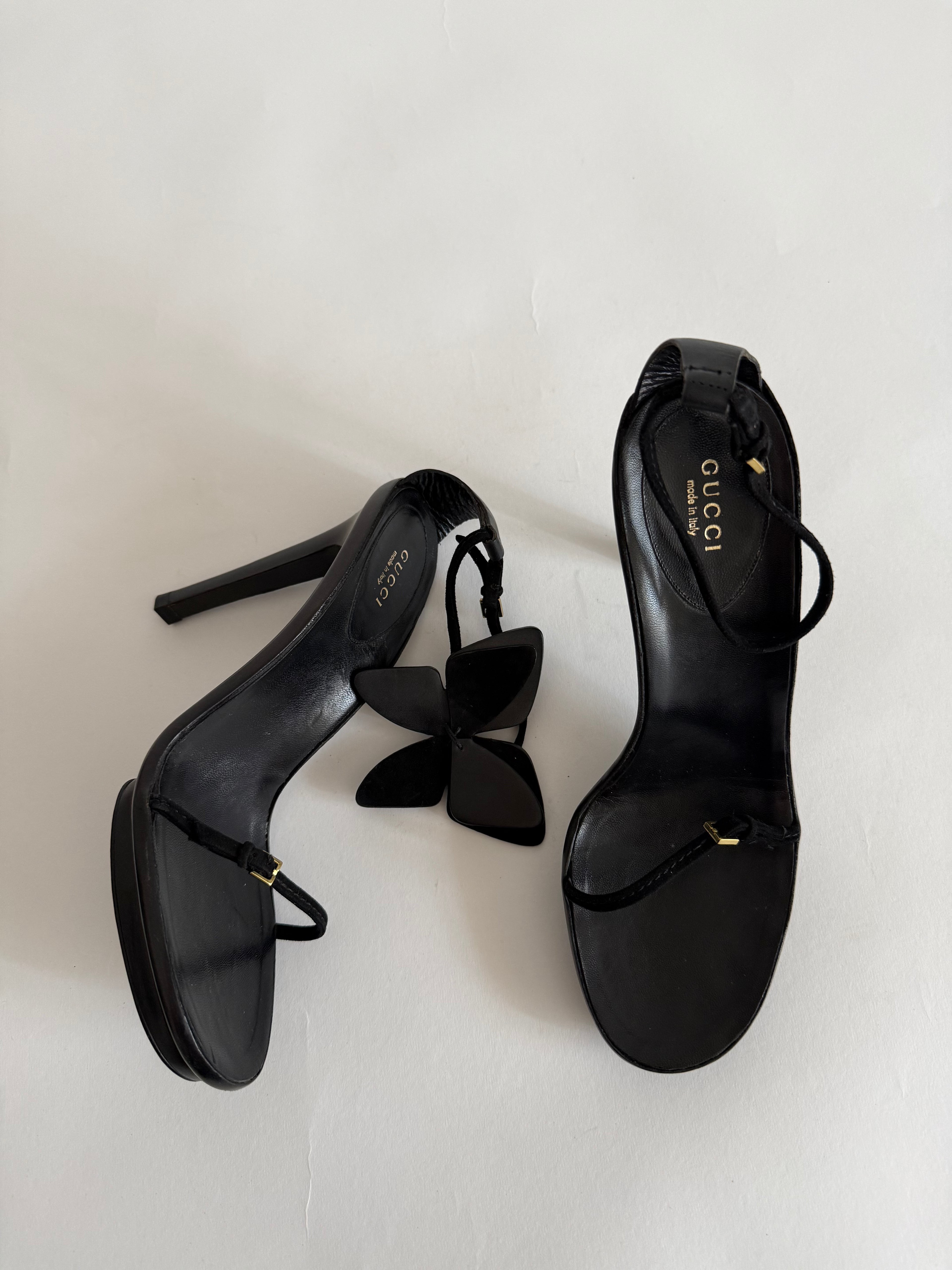 Gucci butterfly heel