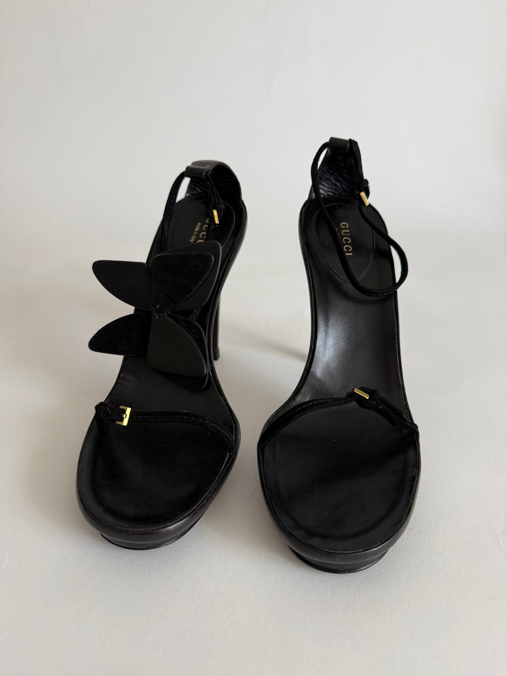 Gucci butterfly heel