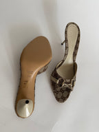 Gucci horsebit monogram heels