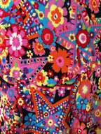 Iconic Gianni Versace FW 2002 Runway multicolor flower dress