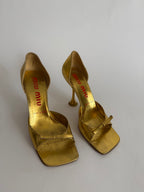 Miu Miu 1999 gold heels