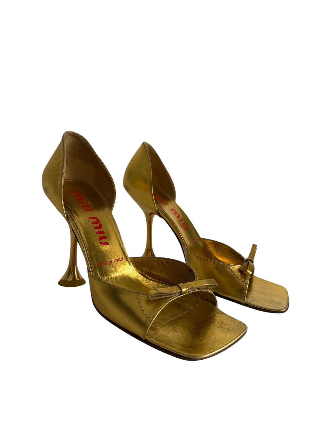 Miu Miu 1999 gold heels