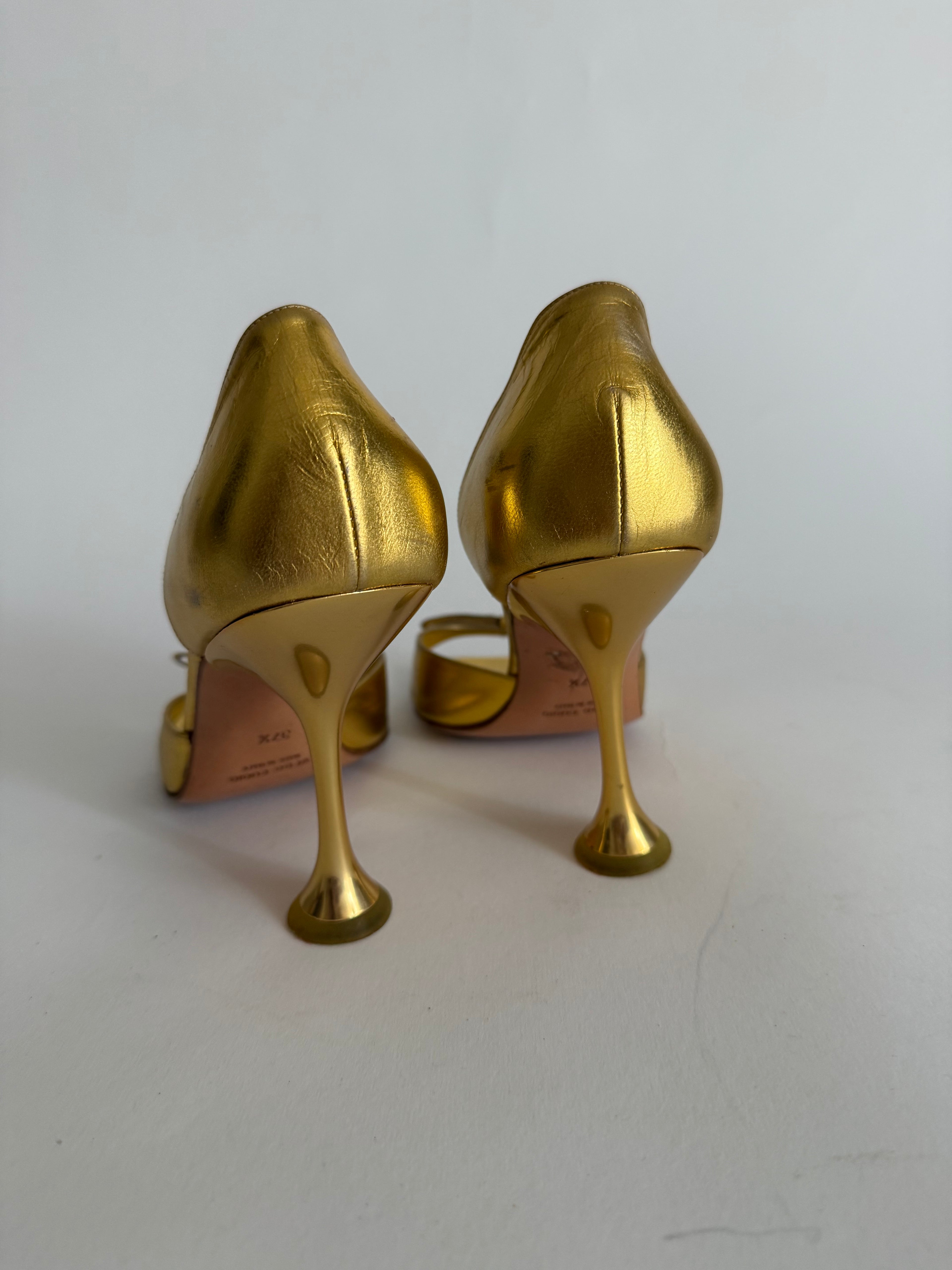 Miu Miu 1999 gold heels