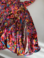 Iconic Gianni Versace FW 2002 Runway multicolor flower dress