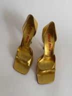 Miu Miu 1999 gold heels