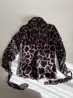 Roberto Cavalli FW 2000 silk giraffe shirt
