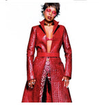 Roberto Cavalli FW 2000 Runway red cocco coat