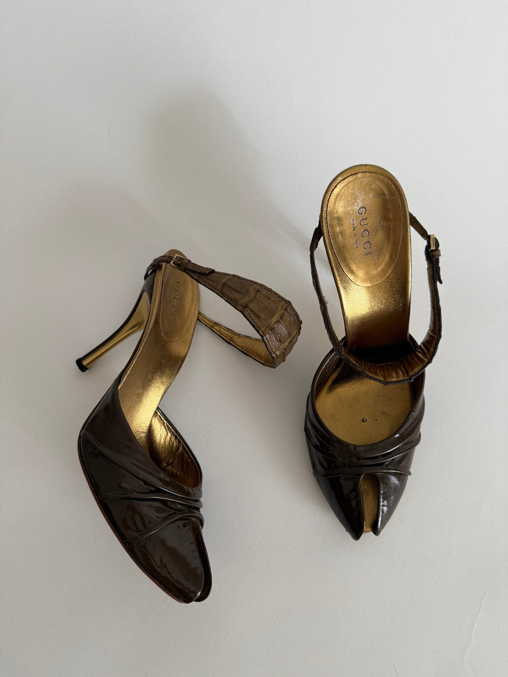 Gucci S/S 2005 crocco heels