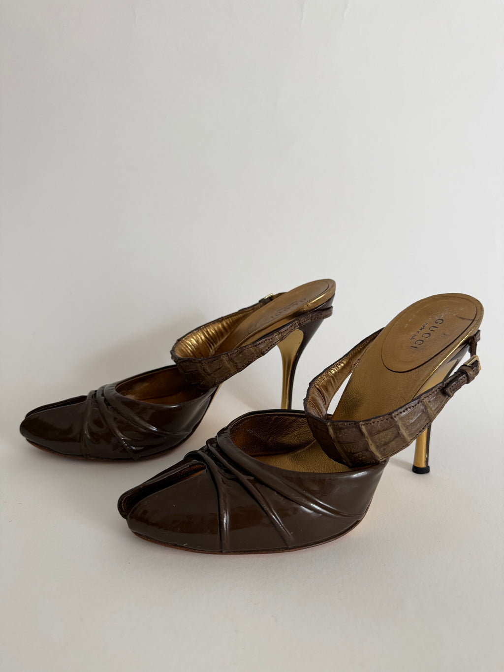 Gucci S/S 2005 crocco heels