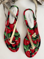 Dolce & Gabbana 90s strawberry sandals