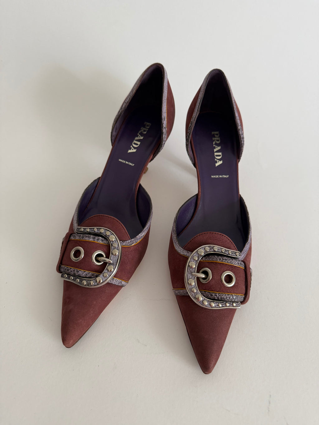 Prada 2002 brown heels