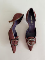 Prada 2002 brown heels