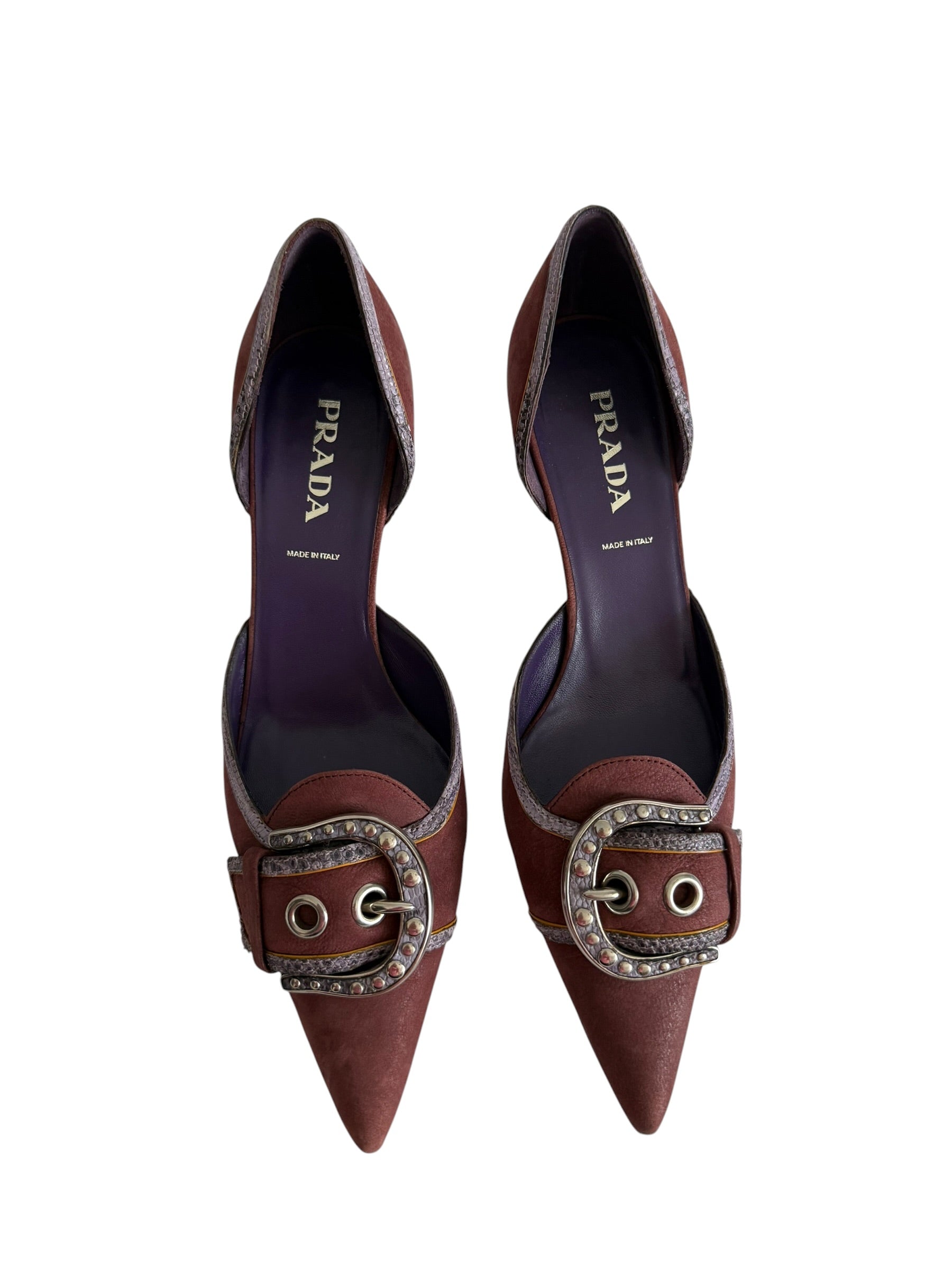 Prada 2002 brown heels