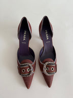 Prada 2002 brown heels