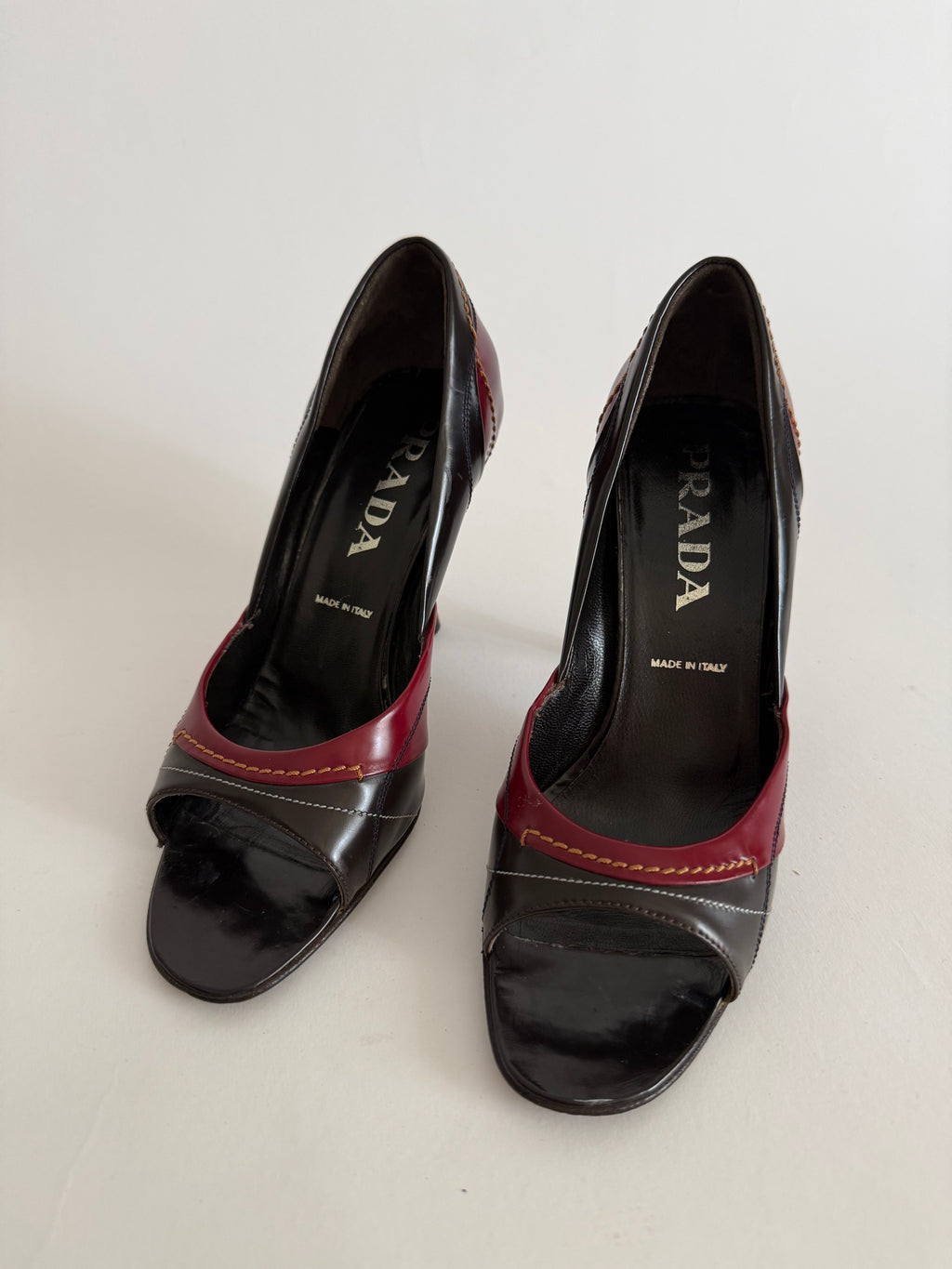 Prada two-tone heels
