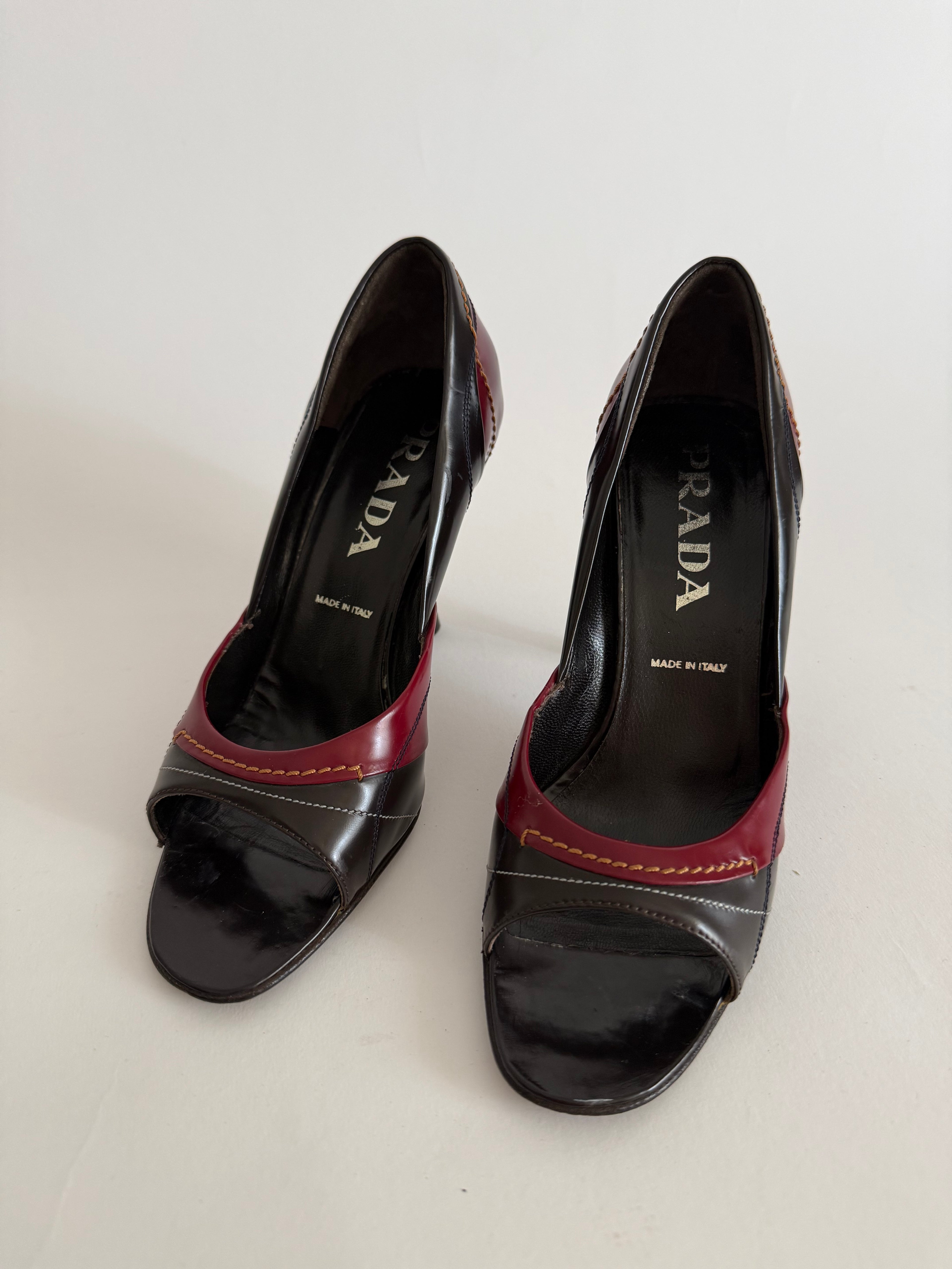 Prada two-tone heels