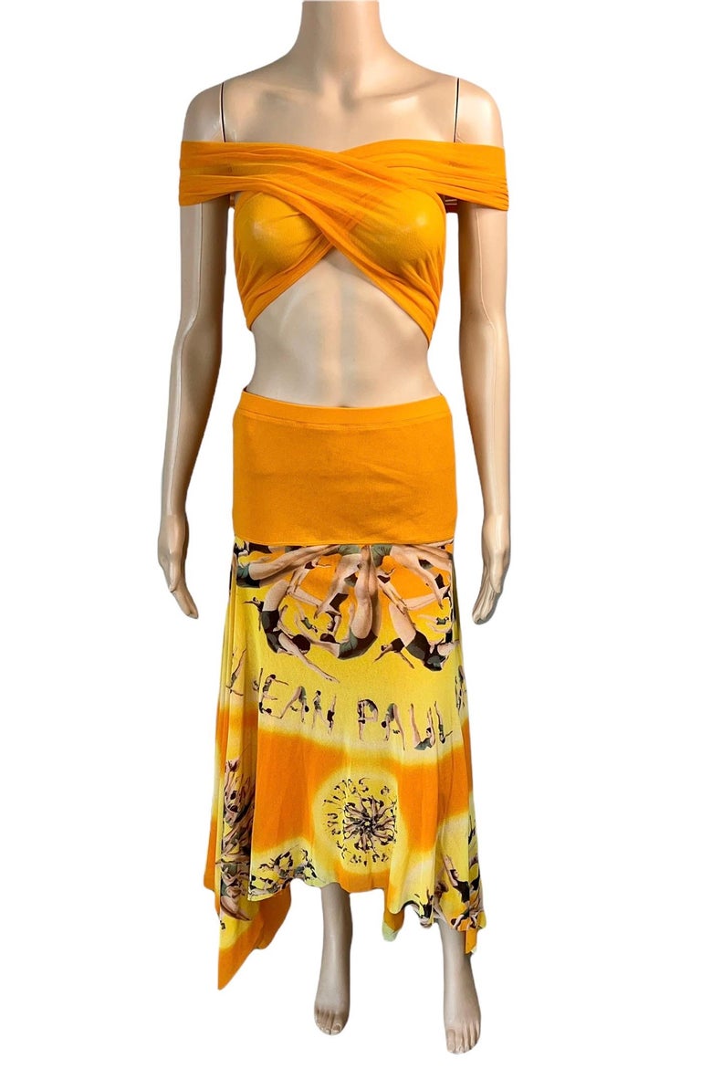 Jean Paul Gaultier dress skirt print swimmers dancers