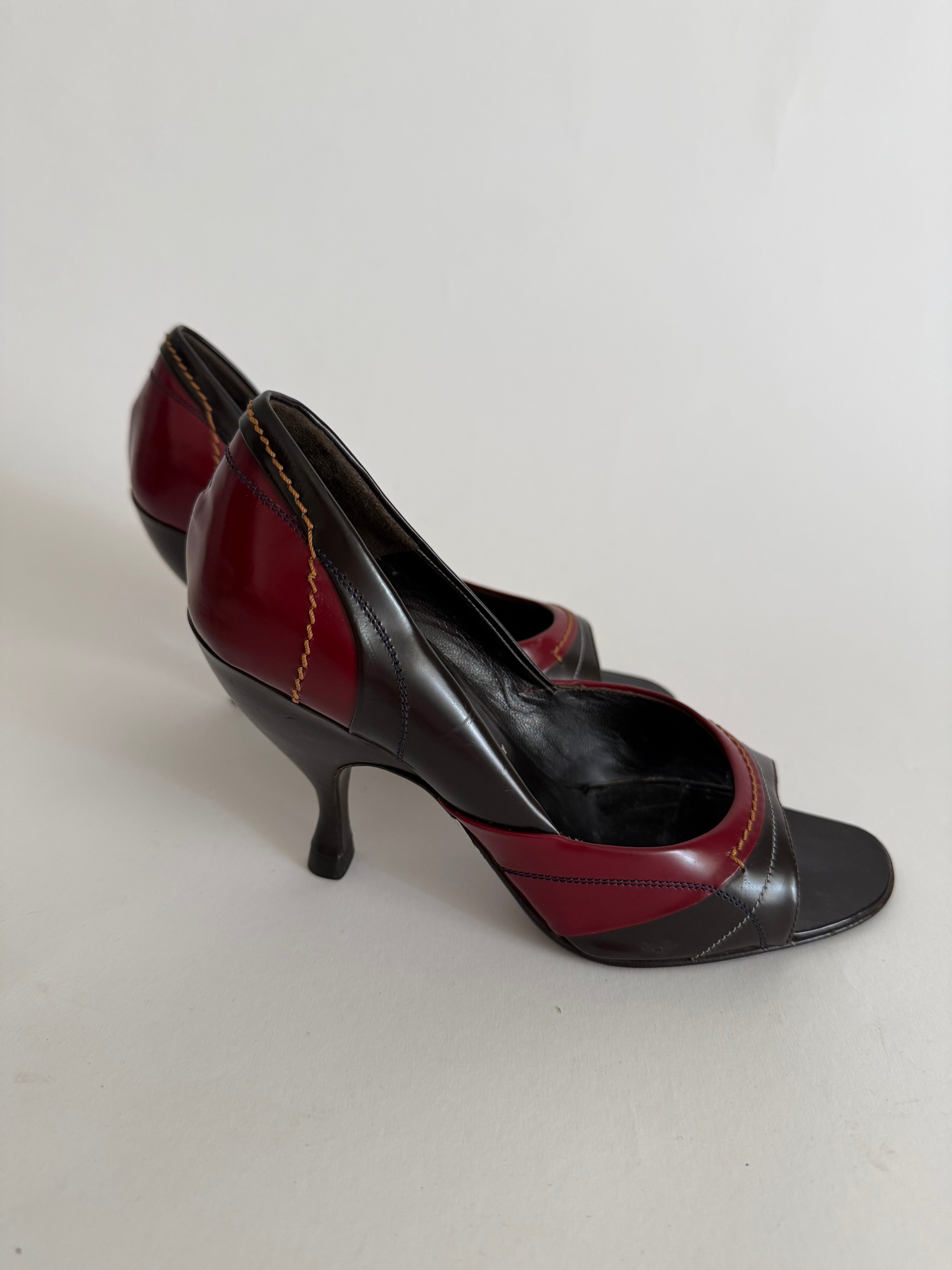 Prada two-tone heels