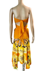 Jean Paul Gaultier dress skirt print swimmers dancers
