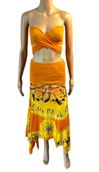 Jean Paul Gaultier dress skirt print swimmers dancers