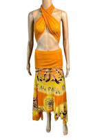 Jean Paul Gaultier dress skirt print swimmers dancers