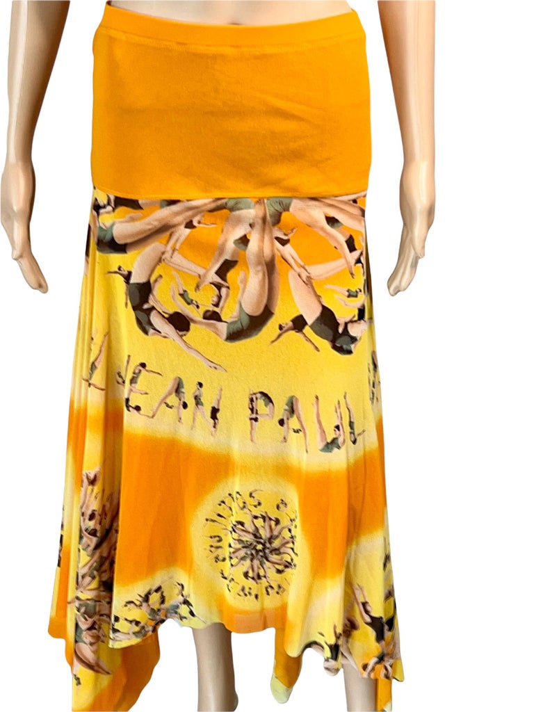 Jean Paul Gaultier dress skirt print swimmers dancers