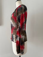 Gianni Versace FW 2001 silk feathers shirt