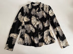 Dolce & Gabbana FW 1997 Runway black silk feather set