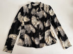Dolce & Gabbana FW 1997 Runway black silk feather set