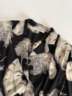 Dolce & Gabbana FW 1997 Runway black silk feather set