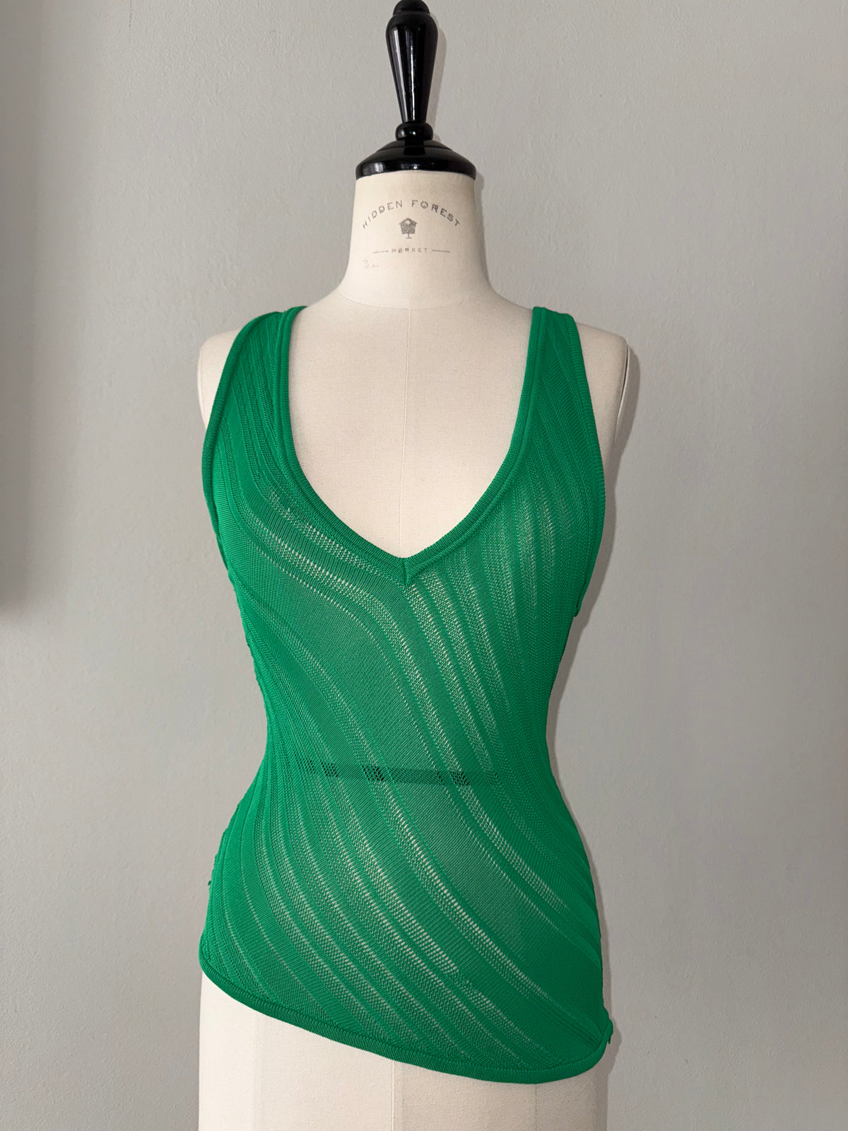 Gianni Versace 90s green top