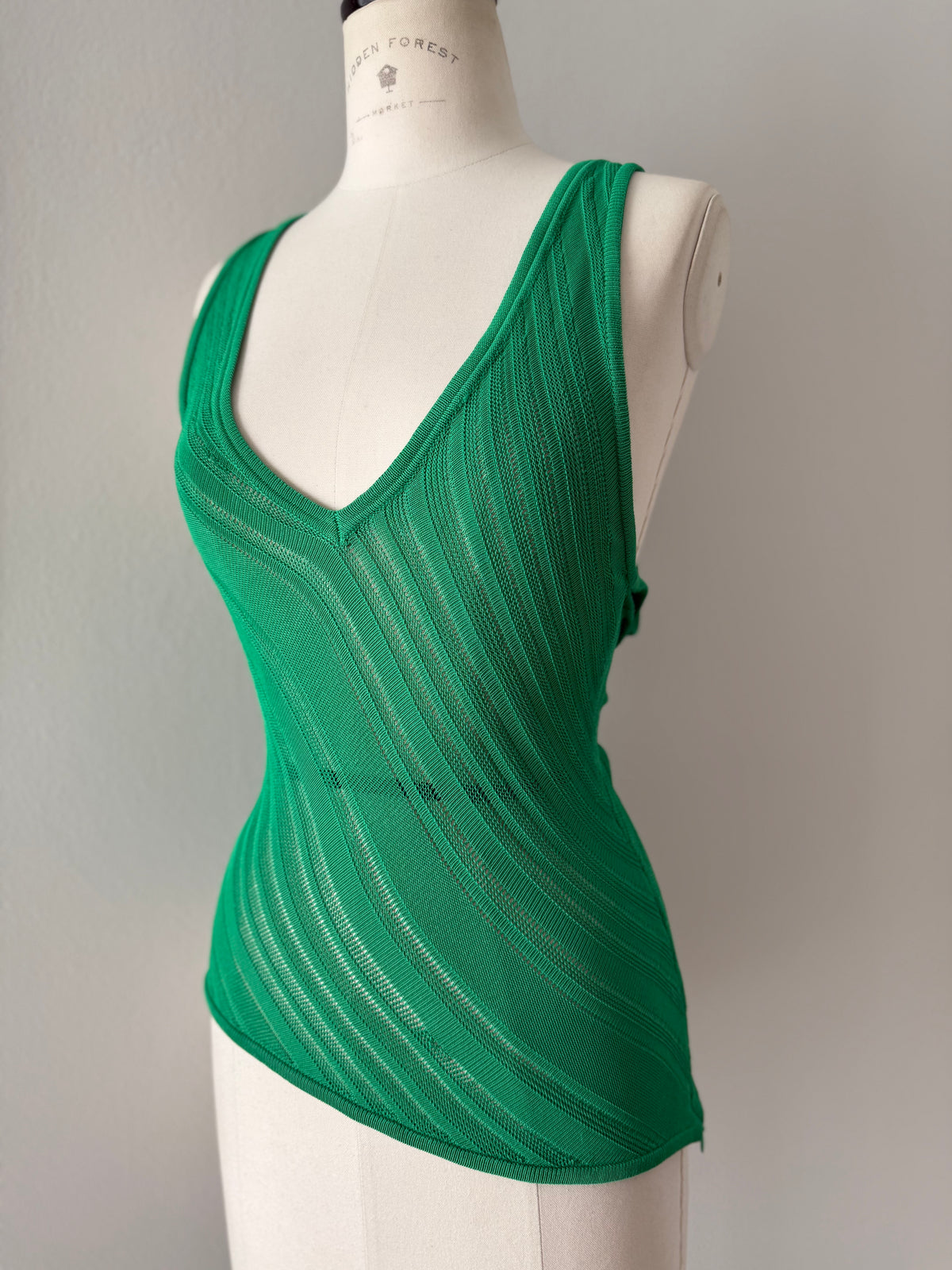 Gianni Versace 90s green top