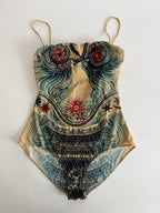 Jean Paul Gaultier beachwear one piece tattoo 90s