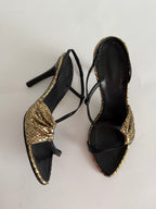 Roberto Cavalli F/W 2003 gold sandals