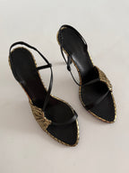 Roberto Cavalli F/W 2003 gold sandals