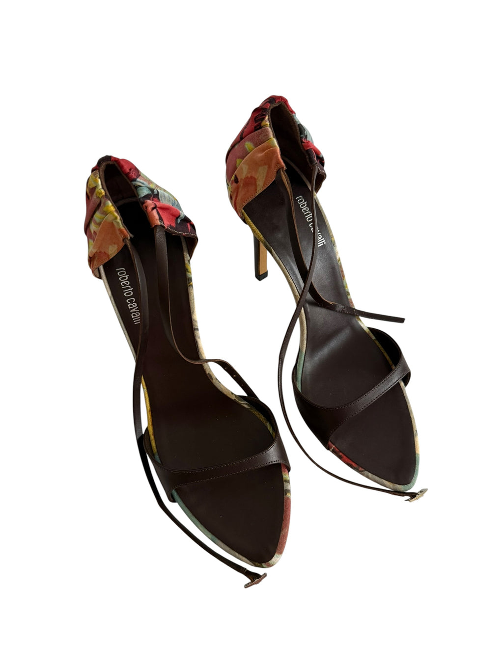Roberto Cavalli S/S 2003 floral sandals