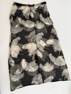 Dolce & Gabbana FW 1997 Runway black silk feather tailleur