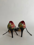 Roberto Cavalli S/S 2003 floral sandals