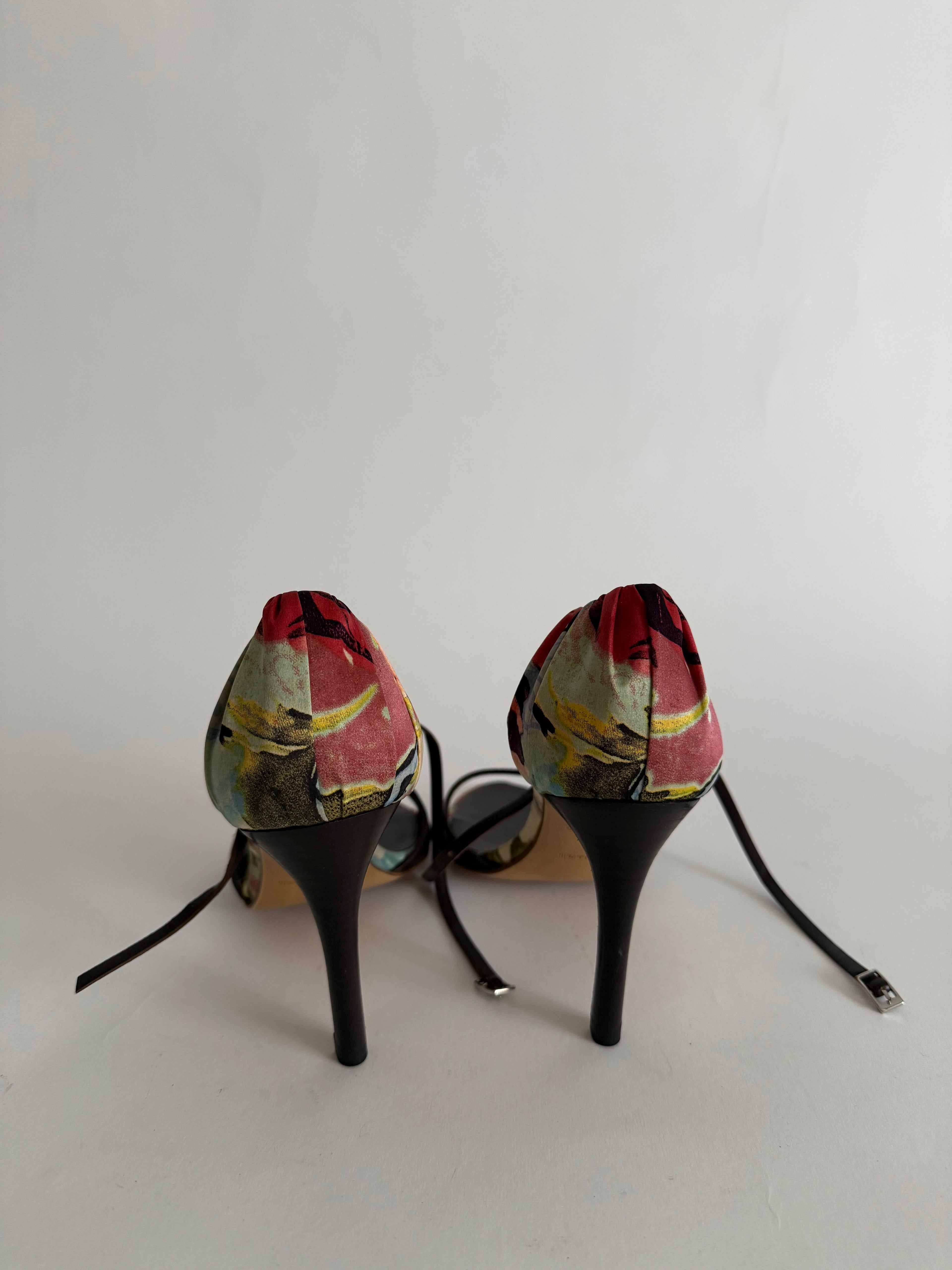 Roberto Cavalli S/S 2003 floral sandals