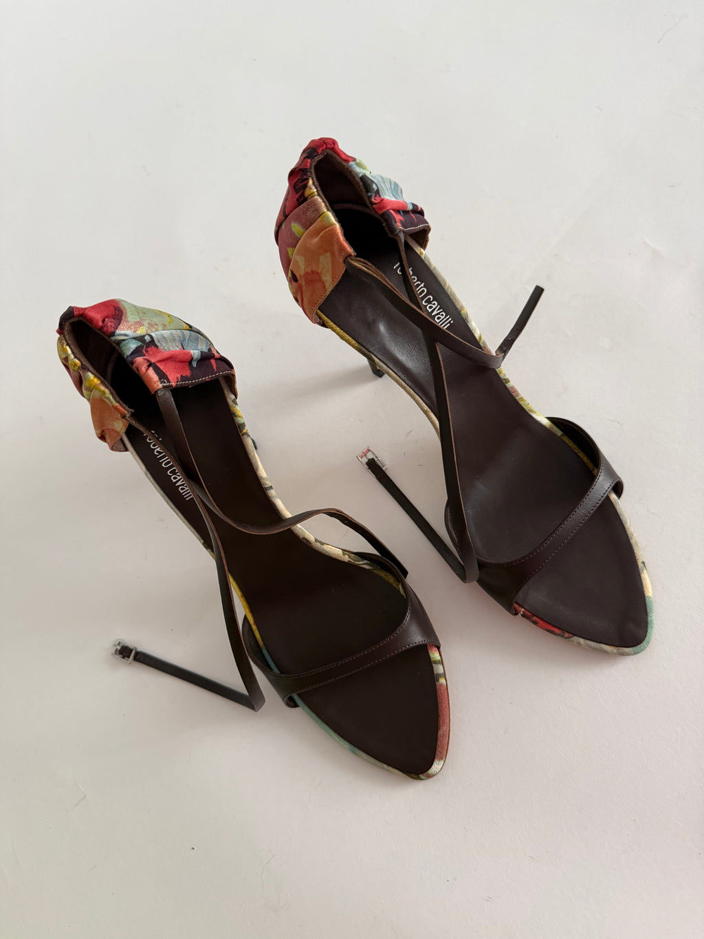 Roberto Cavalli S/S 2003 floral sandals